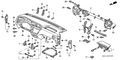 Honda New 2000-2004 Fits Honda Odyssey Panel Assy., Instrument *YR164L* (MEDIUM TAUPE), Part # 77100-S0X-A10ZC