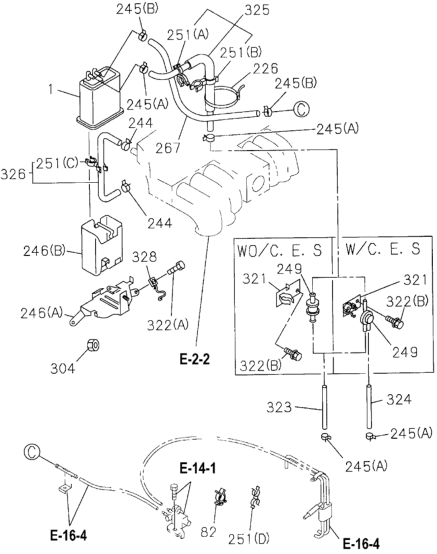 Honda New 1995 Fits Honda Passport Canister, Fuel, Part # 81709-51150