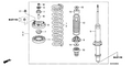Honda New 2006-2007 Fits Honda Accord Shock Absorber Assembly, Right Front, Part # 51601-SDB-A41