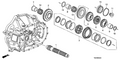 Honda New 2009-2012 Fits Honda Accord Countershaft, Part # 23221-R88-010