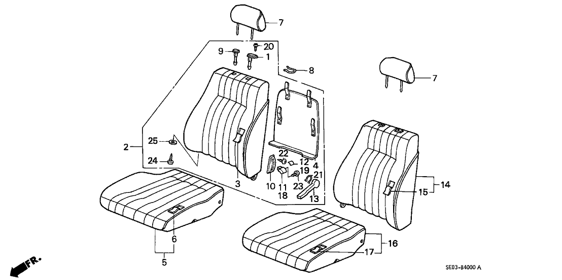 Honda New 1988 Fits Honda Accord Lever, Lumbar Support *B49L* (TS Tech) (FAIR BLUE), Part # 81321-SE3-J31ZB