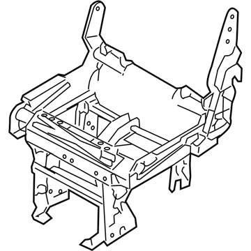 Ford New 2006 Fits Ford / Lincoln Expedition / Navigator Latch Assy - Rear Seat Back Position Driver Side, Part # 6L1Z7862527AA