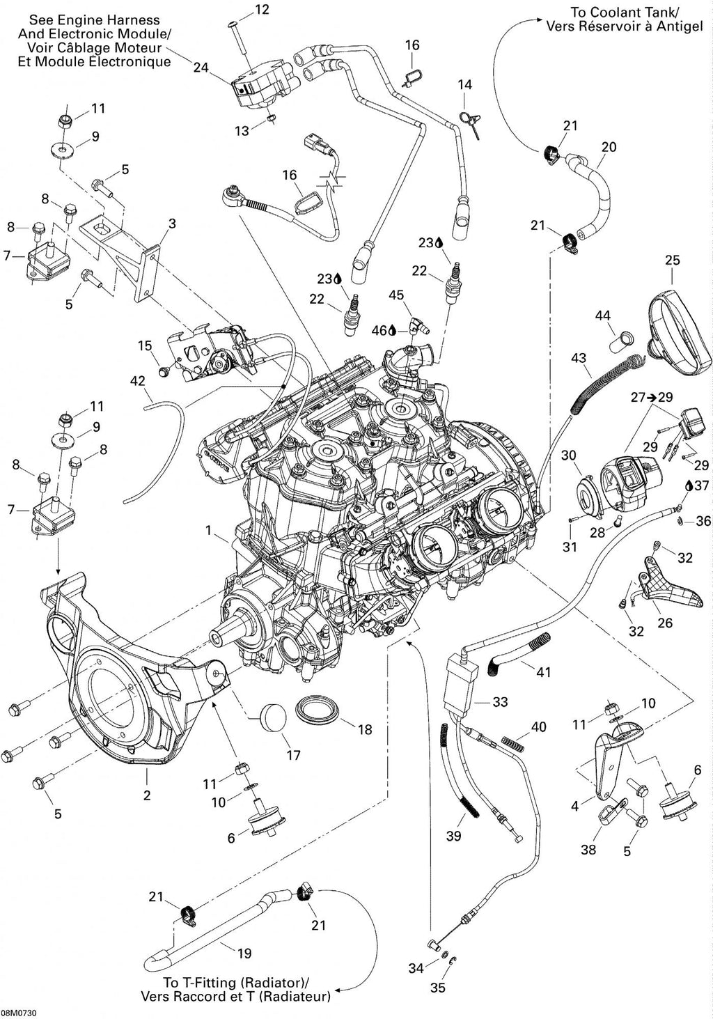 Fits 2005-2007 Ski-Doo Mach Z 1000 SDI / Mach Z 1000 SDI Adrenaline & X Models Stopper, OEM Part # 512060000