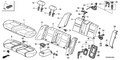 Honda New 2003-2005 Fits Honda Accord Pillow Assy., RR. Seat *YR239L* (KI IVORY), Part # 82140-SDA-A02ZC
