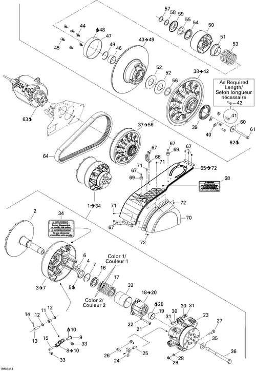 Fits 1998-2007 Ski-Doo Elite 1500 1st Edition / Elite 1500 2nd Edition Models Guard, OEM Part # 415006000