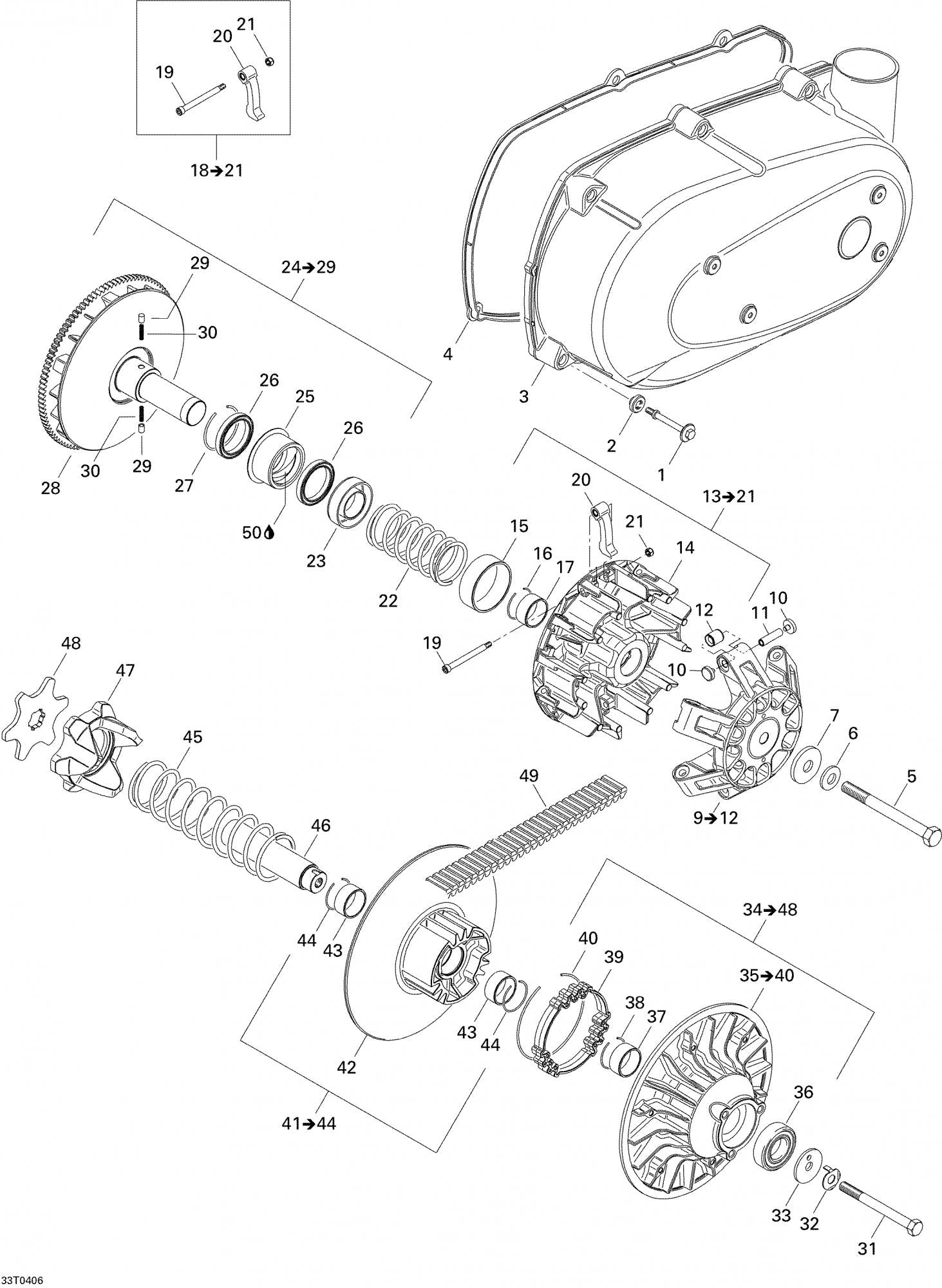 Fits 2002-2005 Can-Am Quest / Quest 500 Models Spring Seat, OEM Part # 420627573