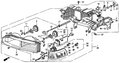 Honda New 1990-1997 Fits Honda Accord Bracket, Part # 33124-SM4-A01