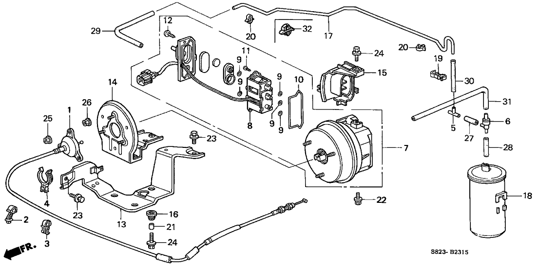 Honda New 1998-2002 Fits Honda Accord Actuator Assembly, Part # 36520-P8C-A01