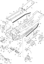 Fits 2004-2006 Ski-Doo Summit 600 HO / Summit 600 HO SDI, Adrenaline Models RH Reinforcement, Black Adrenaline, OEM Part # 518324628