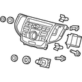 Acura New 2009-2010 Fits Acura TSX Panel Assembly, Navigation & Audio Switch Gun Metallic, Part # 39050-TL2-A01ZA