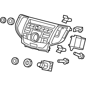Acura New 2009-2010 Fits Acura TSX Panel Assembly, Navigation & Audio Switch Gun Metallic, Part # 39050-TL2-A01ZA