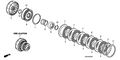 New 2005-2008 Fits Honda Accord Hybrid Plate, Clutch End (1) (2.1MM), Part # 22591-RDK-A01