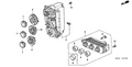 New 2001-2004 Fits Honda Civic Display, Temperature *NH396L* (CF KNOB METALLIC), Part # 79607-S5D-A01ZA