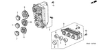 New 2001-2004 Fits Honda Civic Display, Temperature *NH396L* (CF KNOB METALLIC), Part # 79607-S5D-A01ZA
