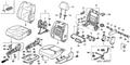 Honda New 2002-2004 Fits Honda CR-V Pad Assy., R. FR. Seat-Back, Part # 81122-SCA-A01