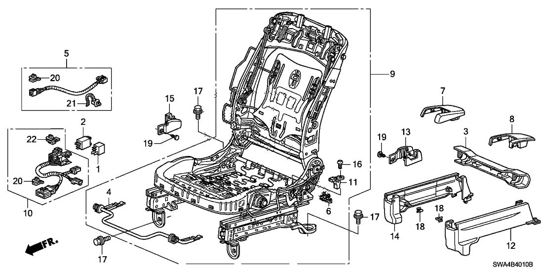 Honda New 2007-2011 Fits Honda CR-V Cover, L. Riser (Outer) *NH598L* (ATLAS GRAY), Part # 81668-SWA-A01ZA