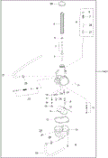 Can-Am - OEM schematic diagram - Part # 2572-707200202 - 02- Carburetor - Ref # 4