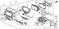 Honda New 2003 Fits Honda Accord Module Assy., Center *NH482L* (Navigation) (UA BLACK METALLIC), Part # 39050-SDA-A40ZB