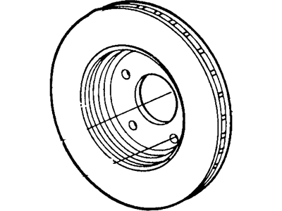 Ford New 1990-1992 Fits Ford / Lincoln / Mercury Taurus / Continental / Sable Rotor Base No. 1v125 Position Rear, Part # YF1Z1V125AA