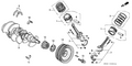 Honda New 1995-1997 Fits Honda Accord Bearing D, Connecting Rod (Yellow), Part # 13214-P0G-A01