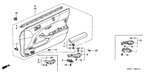 New 2001-2005 Fits Honda Civic Left Front Door Weatherstrip (Inner), Part # 72375-S5P-A00