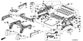 Honda New 2007 Fits Honda Ridgeline Cover, R. FR. Seat-Back *NH574L* (RR) (TU WARM GRAY), Part # 81196-SJC-A11ZA