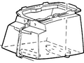 Ford New 2002 Fits Ford Excursion Compartment Assembly Rear Stowage, Part # 2C7Z7806010AAA