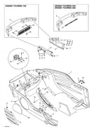 Fits 1999-2005 Ski-Doo Formula Deluxe 500/600/700 / Formula Deluxe 600/700 Models LH Support, OEM Part # 502006597