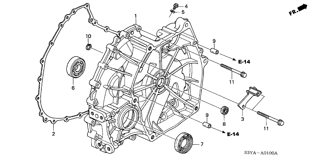 Honda New 2001-2006 Fits Honda Insight Case, Flywheel, Part # 21100-PHT-305