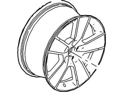 Ford New 2008-2009 Fits Ford Mustang Wheel Assy Base No. 1007a, Part # 8R3Z1007A
