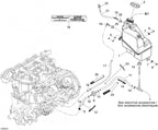 Fits 2005-2007 Ski-Doo Mach Z 1000 SDI / Mach Z 1000 SDI Adrenaline & X Models Injection Oil Tank, OEM Part # 519000070