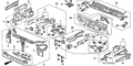Honda New 1999-2000 Fits Honda Civic Housing, L. FR. Damper, Part # 60750-S02-A00ZZ