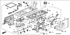 New 2007-2011 Fits Honda CR-V Cover, R. Center Table (Outer)*YR327L* (PEARL IVORY), Part # 81173-SWA-A01ZC