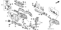 Honda New 1996-2000 Fits Honda Civic EGR Valve Set, Part # 18011-P2J-000