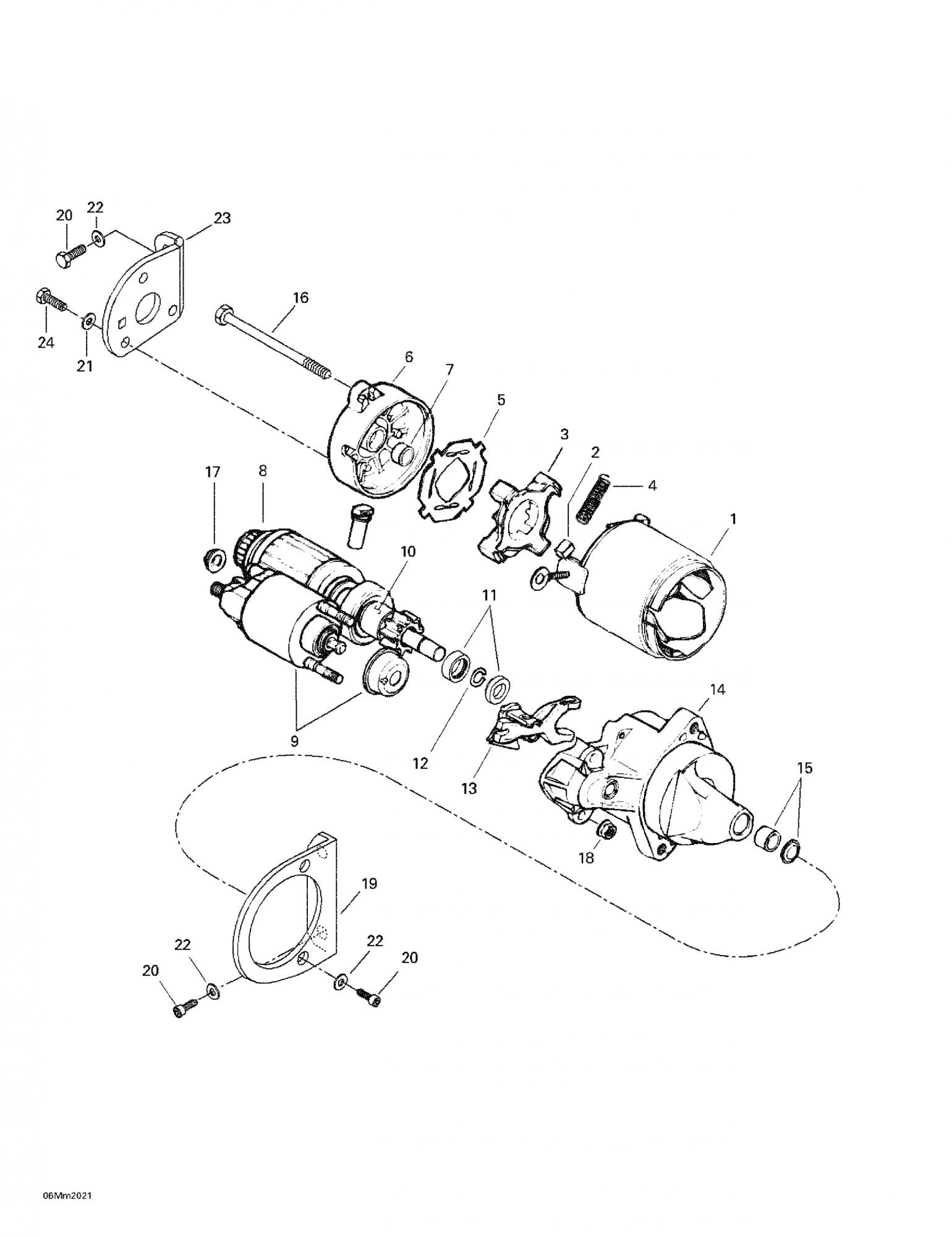 Fits 2000-2006 Ski-Doo Formula Deluxe 500/600/700 / Formula Deluxe 600/700 Models Brush Kit, OEM Part # 410213107