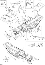 Fits 2007 Ski-Doo MX Z XRS 600 HO SDI / MX Z XRS 800 HO PTEK Bracket, OEM Part # 518325230