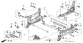Honda New 1998 Fits Honda Odyssey Switch Assembly, Power Seat (Light Fern Green), Part # 35950-SM4-J32ZW