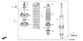 Honda New 2003-2007 Fits Honda Accord Front Spring, Part # 51401-SDB-A15
