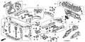 New 2006-2008 Fits Honda Ridgeline Crssmmbr Set, Front, Part # 04603-SJC-305ZZ