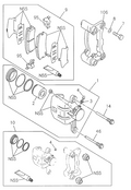 Honda New 1998-2002 Fits Honda Passport Caliper Seal Kit, Part # 89712-76130