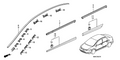 Honda New 2009-2011 Fits Honda Civic Protr, L. *B561P*, Part # 75323-SNE-A02ZS