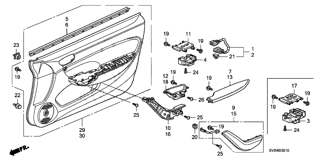 Honda New 2008-2011 Fits Honda Civic Base Assy., L. FR. Door *NH597L* (DARK ATLAS GRAY), Part # 83553-SVA-A11ZA
