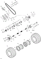 Can-Am - OEM schematic diagram - Part # 2572-705500398 - 08- Drive System, Rear | 08- Drive System, Rear Europe - Ref # 39, 32