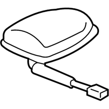 Acura New 2004-2005 Fits Acura TL Xm Antenna Assembly White Diamond Pearl, Part # 39150-SEP-A01ZD