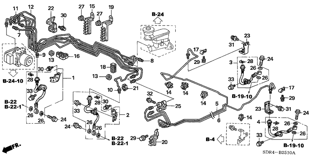 New 2005-2007 Fits Honda Accord Hybrid Brake Pipe W, Part # 46376-SDR-A00