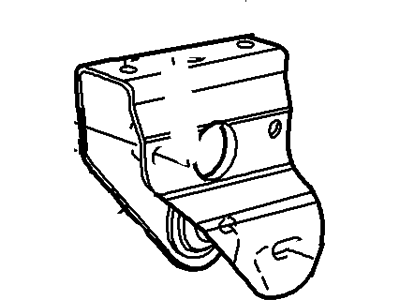 Ford New 2002-2003 Fits Lincoln Blackwood Bracket - Rear Axle Base No. 4a218 Position Front Passenger Side, Part # 2C6Z4A218BC