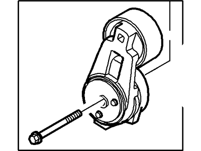 Ford New 2003-2006 Fits Lincoln LS Tensioner Base No. 6b209, Part # 4R8Z6B209AA