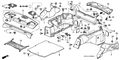 Honda New 2003-2007 Fits Honda Accord Lining Assy., RR. Panel *NH167L* (GRAPHITE BLACK), Part # 84640-SDN-A01ZA