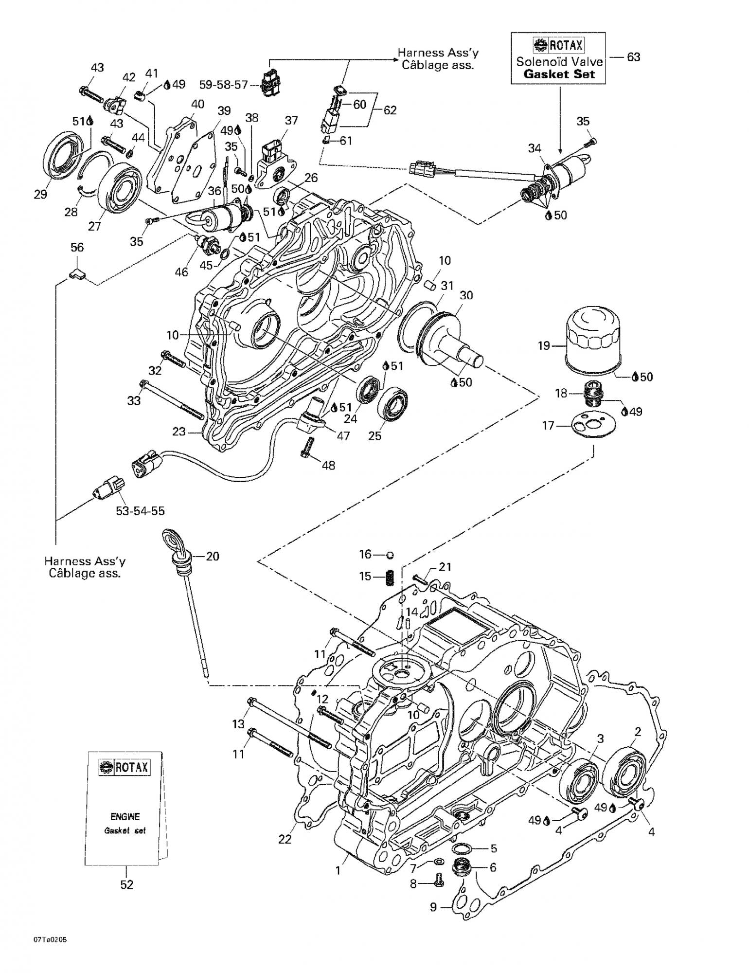 Fits 1999-2005 Can-Am Traxter 5 Speed / Traxter Auto Std & XT Models Gasket, OEM Part # 420650620