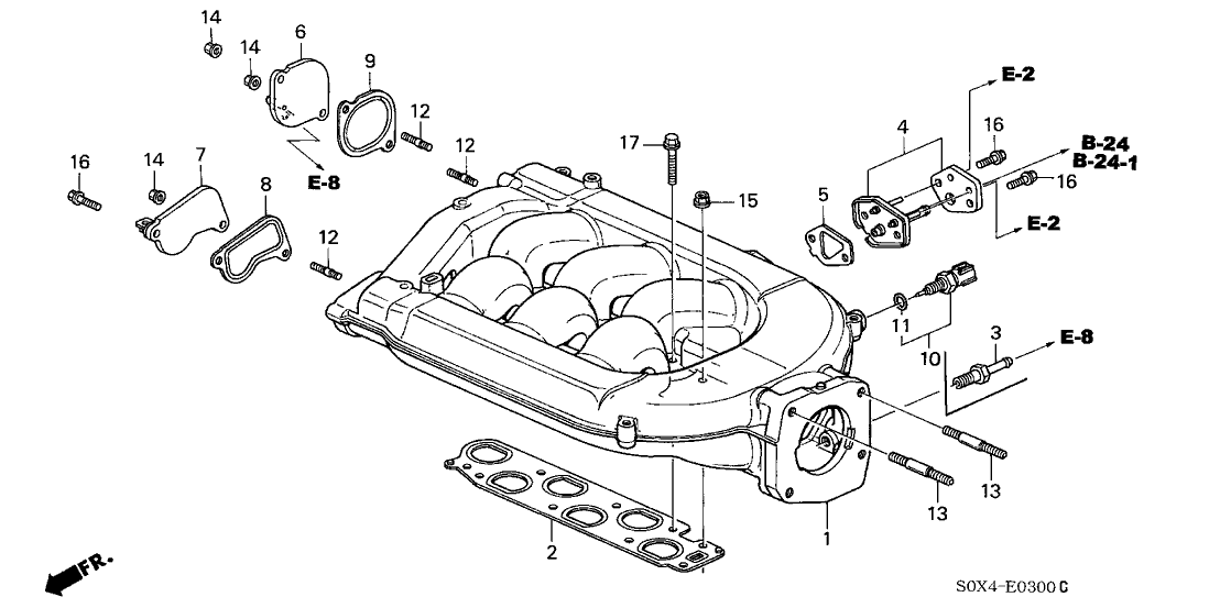 Honda New 2000-2001 Fits Honda Odyssey Cap, RR. In. Manifold End, Part # 17115-P8F-A10